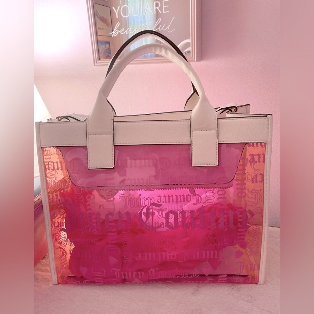 Juicy Couture large Beachin tote, jewelry case and perfume